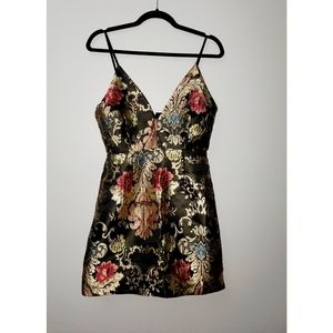 Embroidered Mini Dress